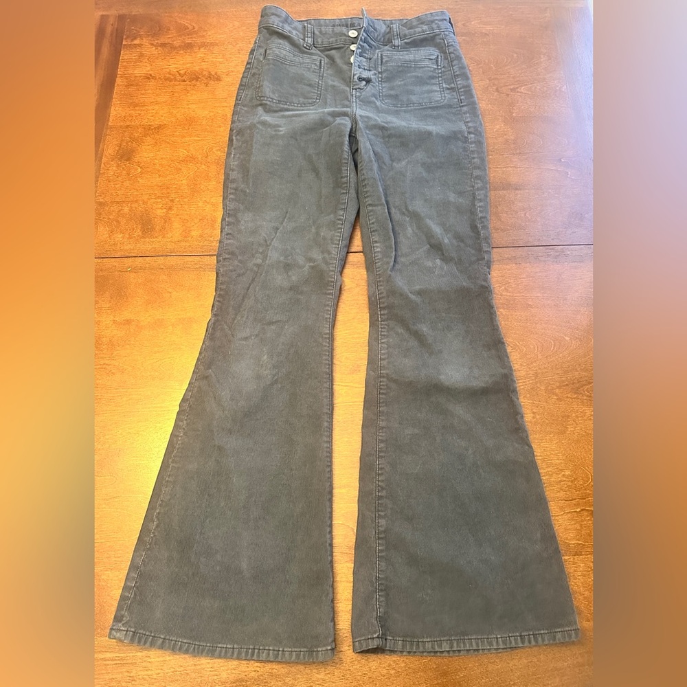 American Eagle Outfitters Charcoal Corduroy Pants